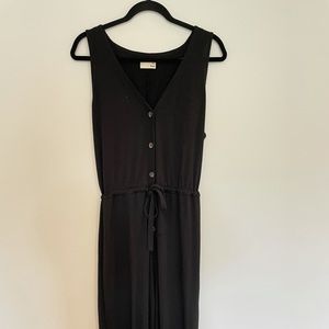 Aritzia Wilfred Black Tie Jumpsuit - Size Large